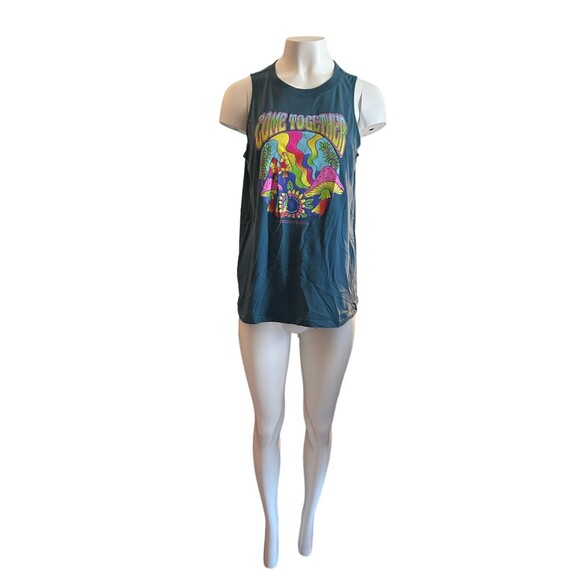 Lyrics by Lennon and McCartney All You Need is Love Sleeveless Tshirt Size XL - Picture 1 of 7